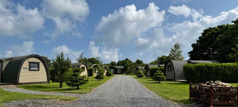 The pods on Brynteg Glamping